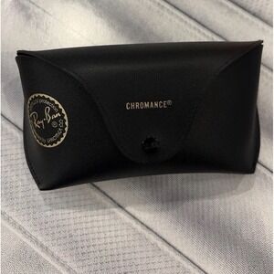 Ray-Ban Chromance V574 Black Leather Semi-Hard Sunglass Case
